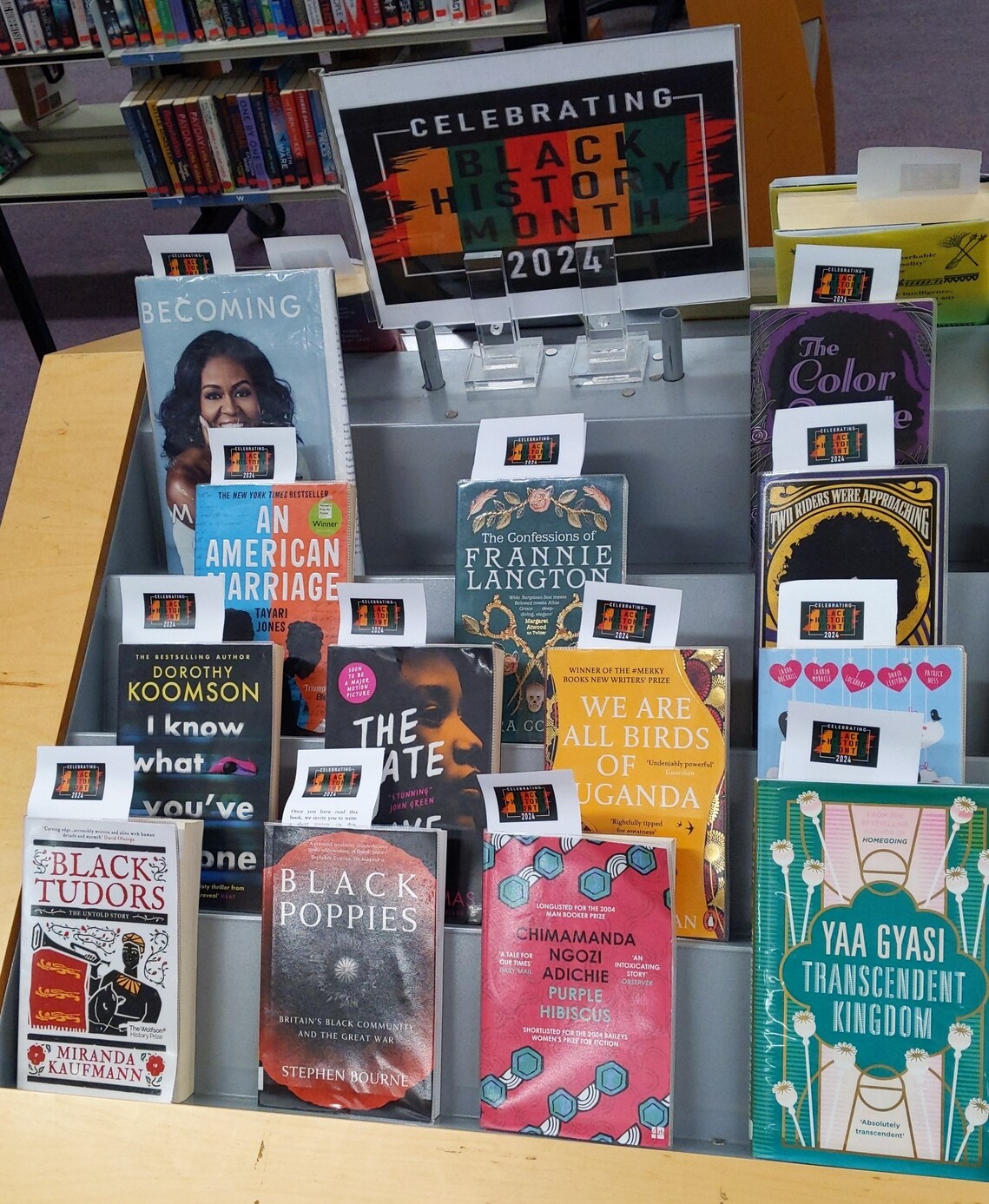 Black History Month Books Display 2024